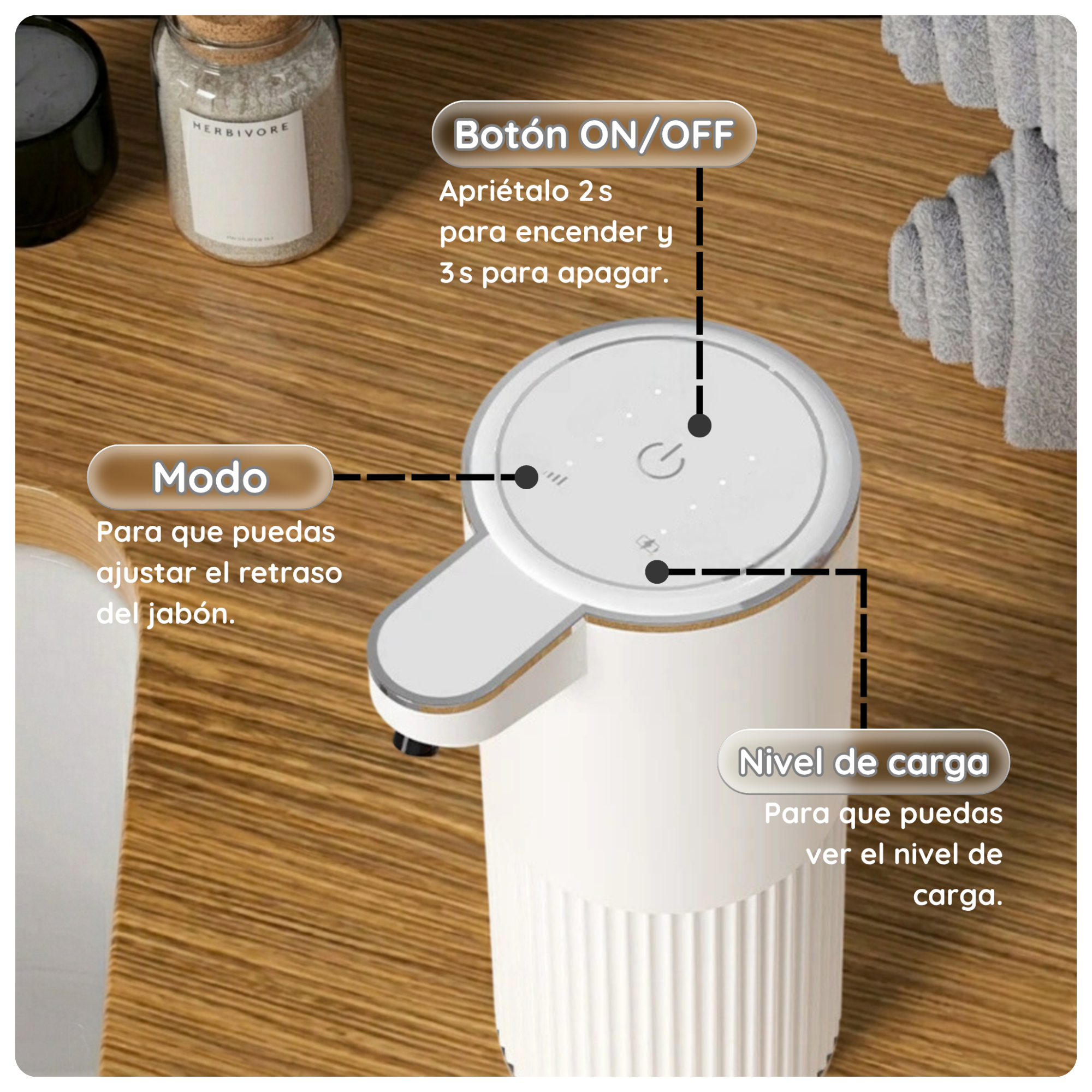 Dispensador de jabón automático