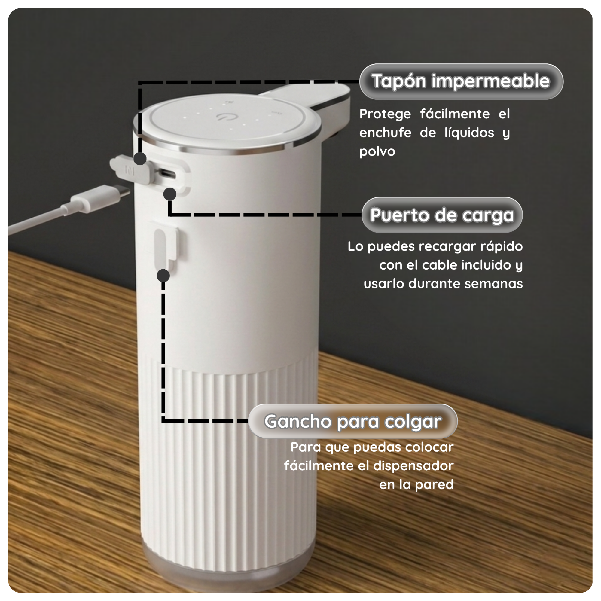 Dispensador de jabón automático