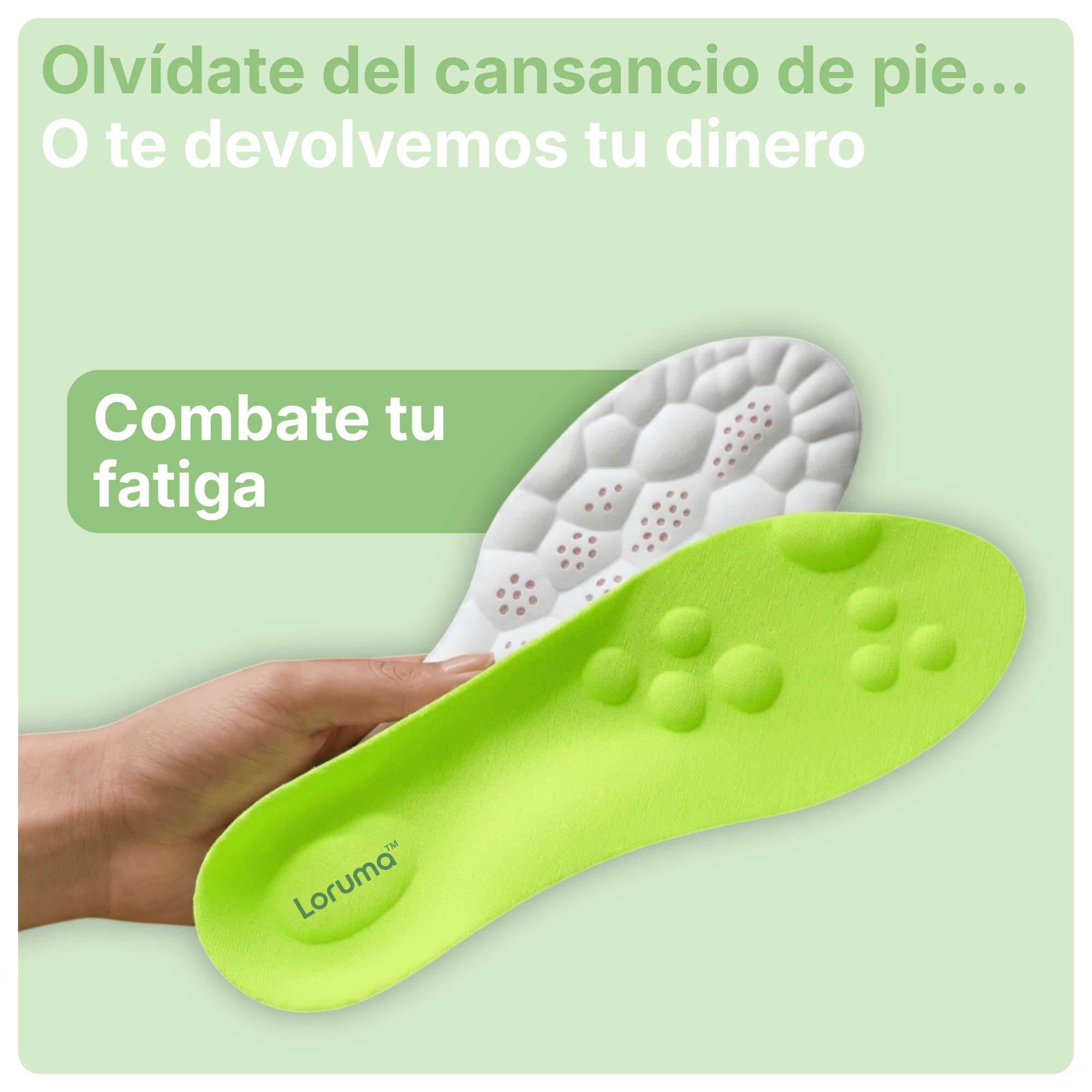 Plantillas antifatiga para confort diario
